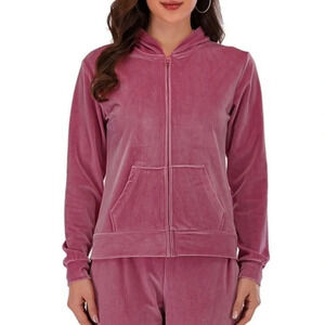 Everlast Women Zippered Velvet Long Sleeve Hoodie Size S, NWD